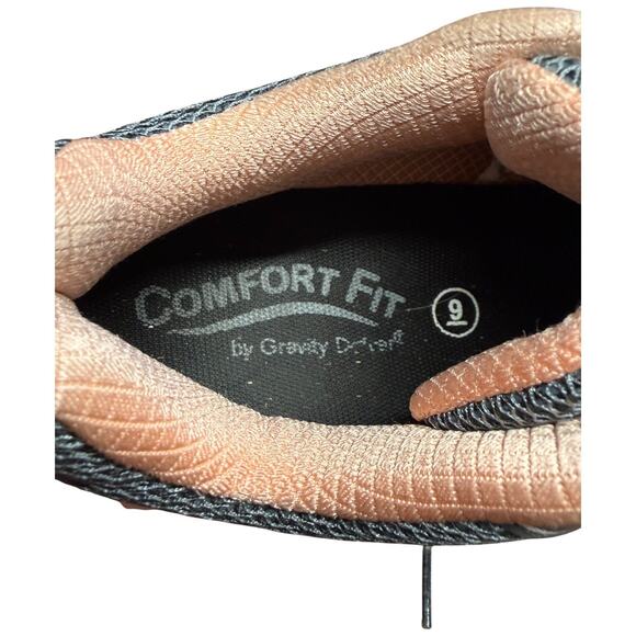 GRAVITY DEFYER Gdefy Mighty Walk Women's 9 Gray Salmon Shoes Comfort Sneakers - Picture 12 of 13